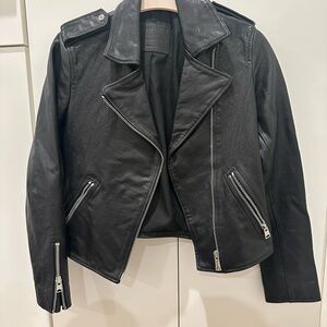 All Saints Black Leather Jacket